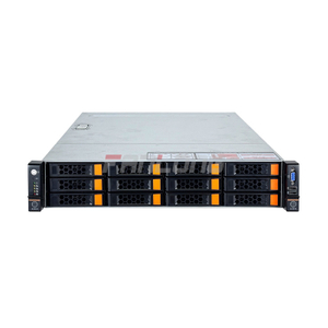 2U 12-drive rackmount SAS direct-attached backplane expandable NVME storage server case