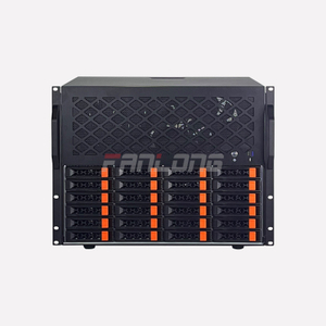 24-drive nas case rackmount support EATX motherboard redundant power supply 360 water-cooled storage server
